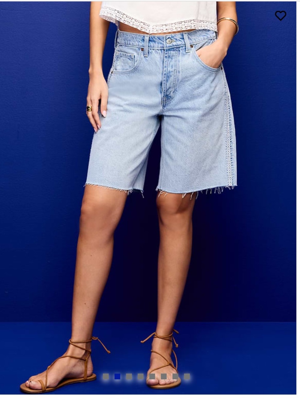 Old Navy Light Blue Denim Bermuda Shorts